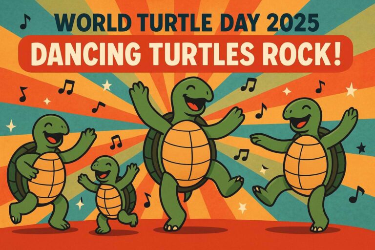 World Turtle Day 2025: Celebrating with the Theme “Dancing Turtles Rock!”