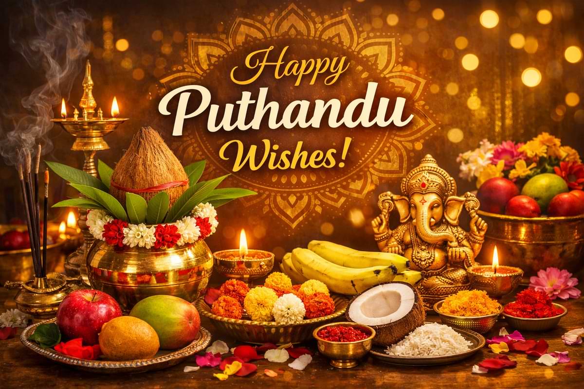 Happy Puthandu 2026 Wishes in English, Tamil, Telugu & Kannada 🎉