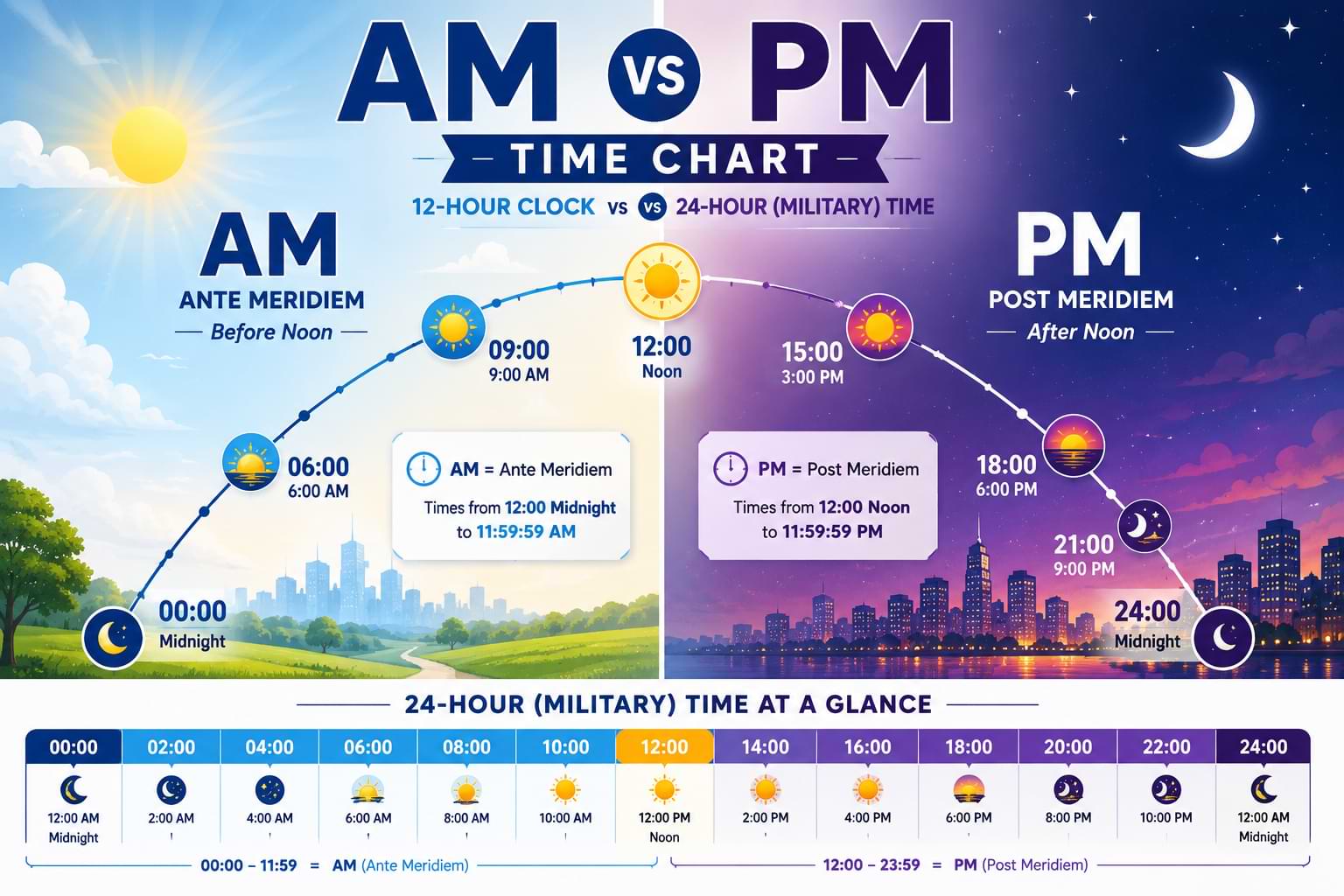 What Do AM and PM Stand For? (The 12-Hour Clock Explained)